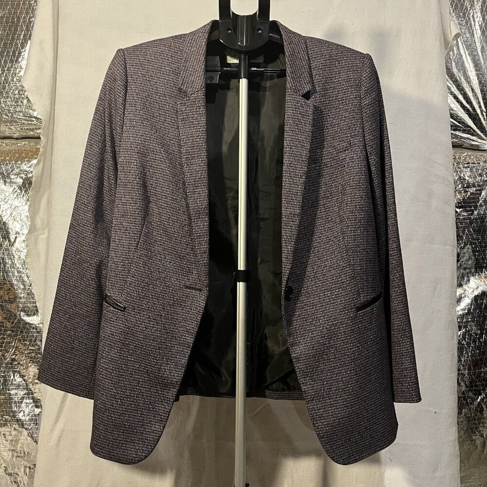 tahari arthur s levine blazer Purple‎ Size 16 Tweed Style